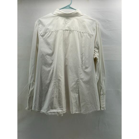 Loren 2X women’s cream Vintage button up top - Picture 6 of 12